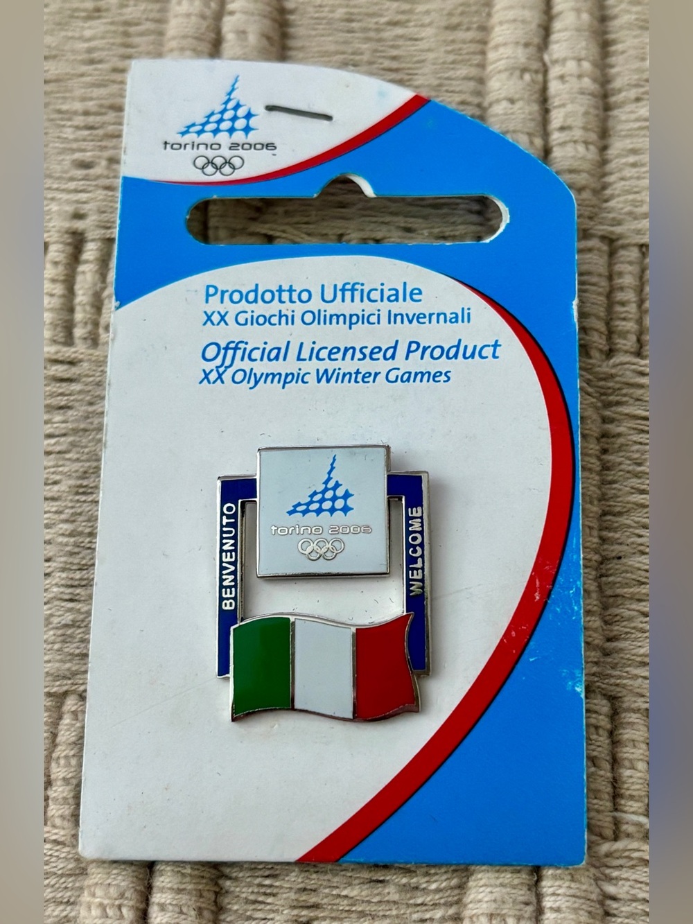 TORINO 2006 Winter Olympics Italian Flag Pin